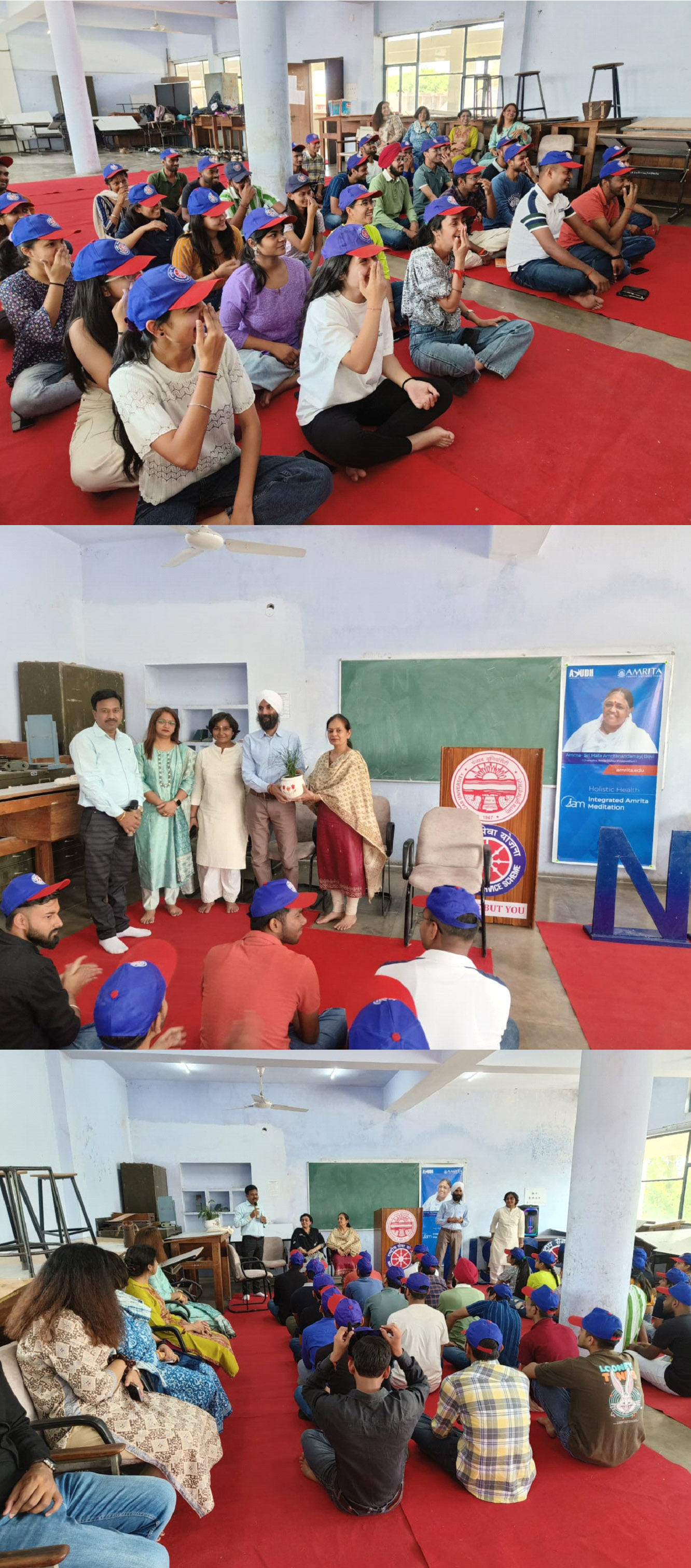 NSS ਪੰਜਾਬ ਯੂਨੀਵਰਸਿਟੀ ਨੇ ਡਾ. SSBUICET, ਪੰਜਾਬ ਯੂਨੀਵਰਸਿਟੀ, ਚੰਡੀਗੜ੍ਹ ਦੇ ਸਹਿਯੋਗ ਨਾਲ 12 ਅਪ੍ਰੈਲ, 2024 ਨੂੰ ਇੱਕ ਮੈਡੀਟੇਸ਼ਨ ਸੈਸ਼ਨ ਦਾ ਆਯੋਜਨ ਕੀਤਾ।